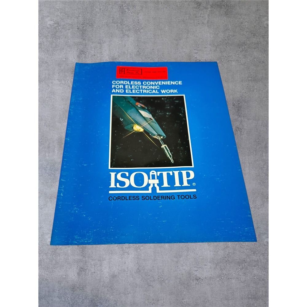 Vintage Wahl Iso-Tip Cordless Soldering Tools Catalog Blue Industrial Brochure